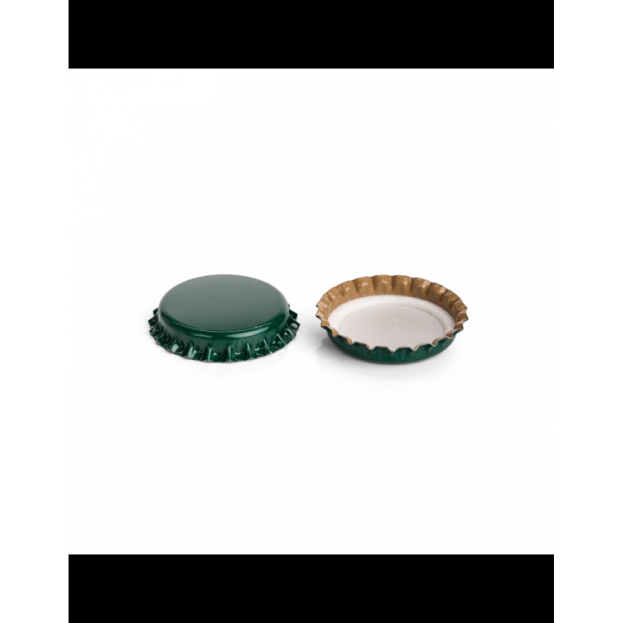 CAPSULA METALICA Ø 26 COM JUNTA PVC-FREE VERDE ESCURO CAPSULA METALICA Ø 26 COM JUNTA PVC-FREE VERDE ESCURO