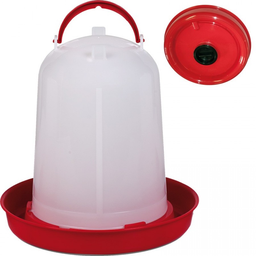 BEBEDOURO FRANGOS ECO PLASTICO 10 LT VERMELHO C/TAPON BEBEDOURO FRANGOS ECO PLASTICO 10 LT VERMELHO C/TAPON