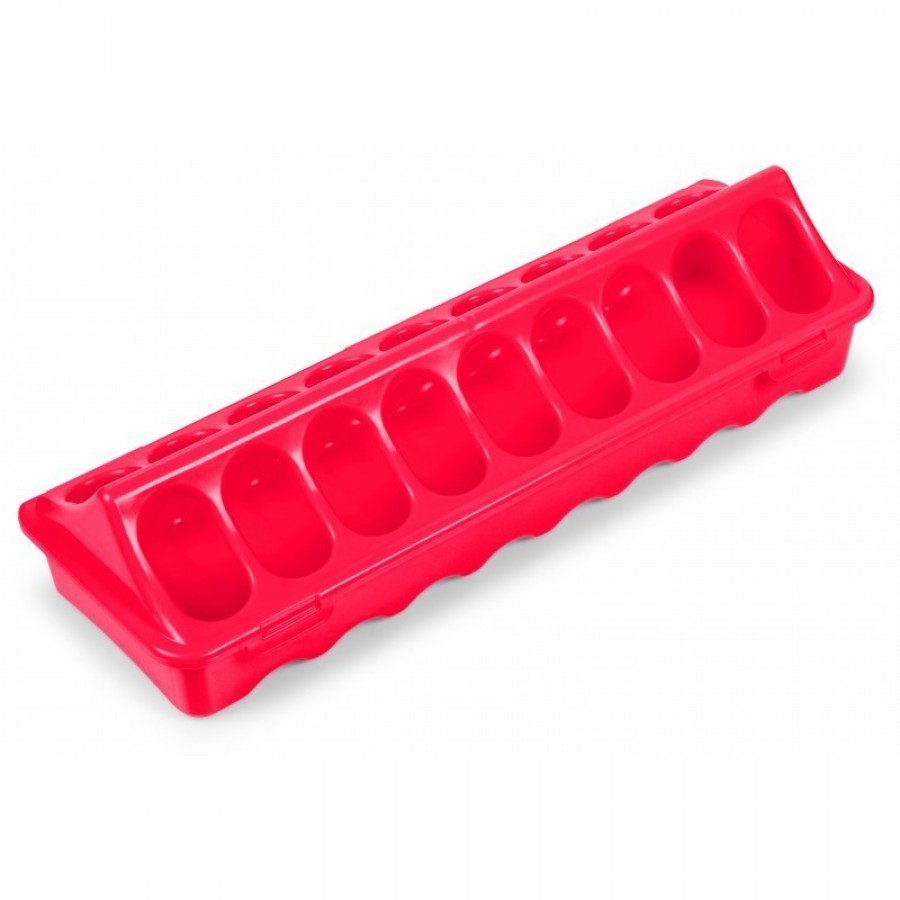 COMEDOURO PINTOS PLASTICO 1ª IDADE VERMELHO 30 CM COMEDOURO PINTOS PLASTICO 1ª IDADE VERMELHO 30 CM