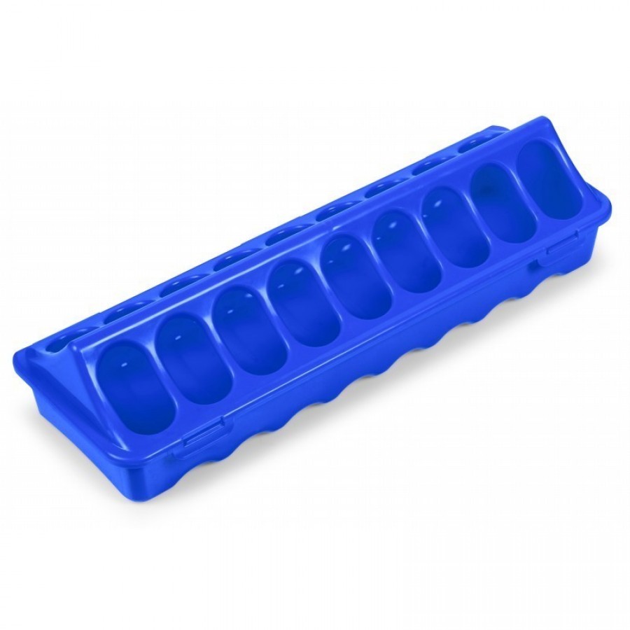 COMEDOURO PINTOS PLASTICO 1ª IDADE AZUL 30 CM COMEDOURO PINTOS PLASTICO 1ª IDADE AZUL 30 CM