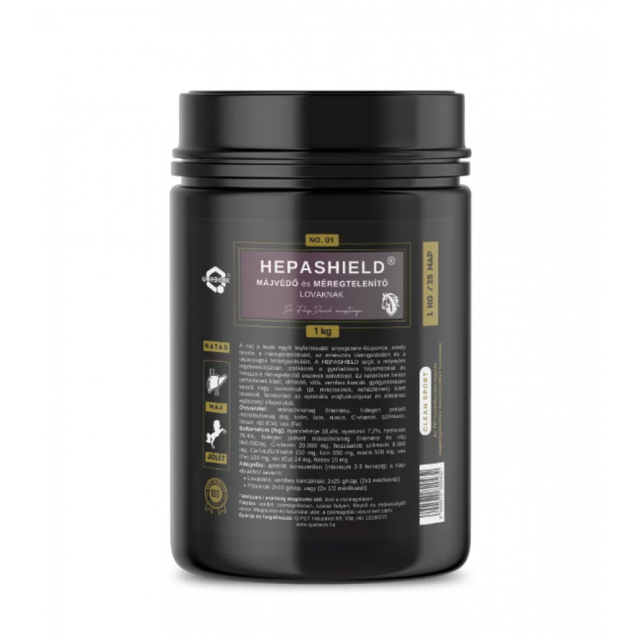 HEPASHIELD® – SUPLEMENTO DE SUPORTE AO FIGADO E DESINTOXICAÇÃO PARA CAVALOS 1KG