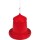 COMEDOURO PLASTICO DE AVES 8KG VERMELHO