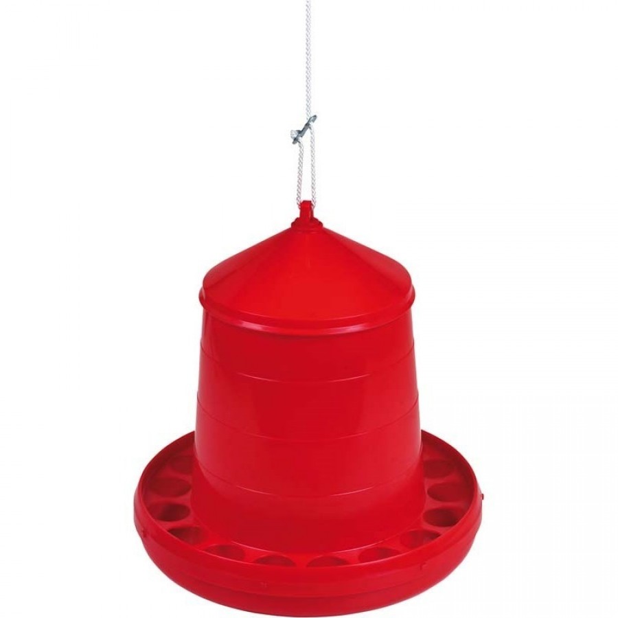 COMEDOURO PLASTICO DE AVES 8KG VERMELHO COMEDOURO PLASTICO DE AVES 8KG VERMELHO