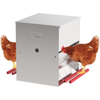 COMEDOURO ABERTURA MECANICA 2 LADOS "SAFFED" DE AVES 50 KG