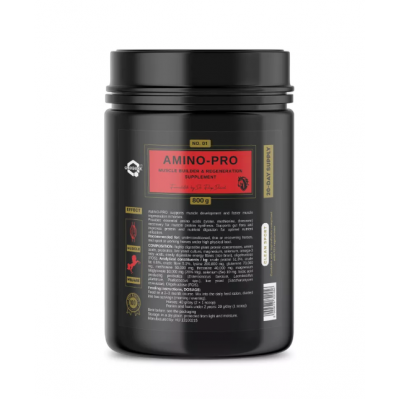AMINO-PRO – SUPLEMENTO COMPLEXO PARA CONSTRUÇÃO E RECUPERAÇÃO MUSCULAR PARA CAVALOS- 800 GR