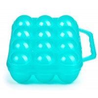 EMBALAGEM C/ALÇA DE PLASTICO P/TRANSPORTE 12 OVOS DE GALINHA AZUL TURQUESA EMBALAGEM C/ALÇA DE PLASTICO P/TRANSPORTE 12 OVOS DE GALINHA AZUL TURQUESA