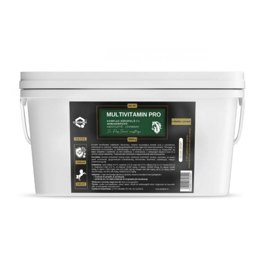MULTIVITAMIN PRO – SUPLEMENTO MULTIVITAMINICO PROFISSIONAL PARA CAVALOS - 3KG MULTIVITAMIN PRO – SUPLEMENTO MULTIVITAMINICO PROFISSIONAL PARA CAVALOS - 3KG