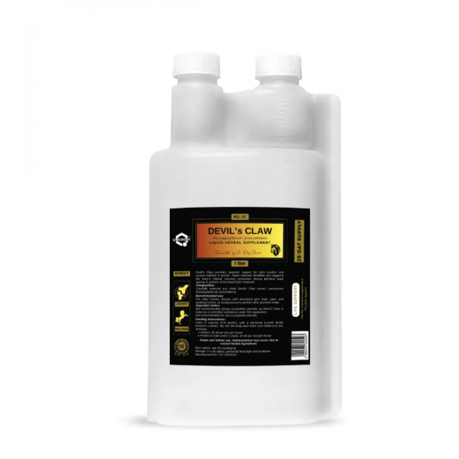 DEVIL'S CLAW – SUPLEMENTO LIQUIDO DE ERVAS PARA CAVALOS- 1LT DEVIL'S CLAW – SUPLEMENTO LIQUIDO DE ERVAS PARA CAVALOS- 1LT