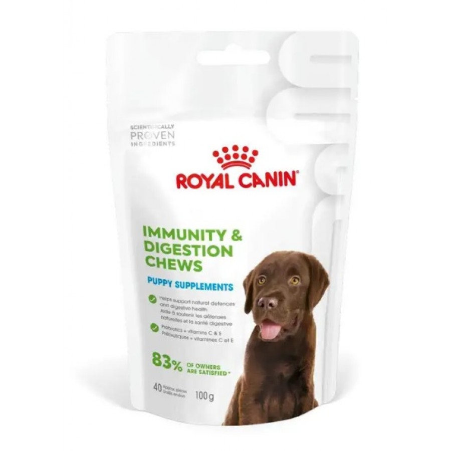 ROYAL CANIN PUPPY IMMUNE & DIGESTION SUPPORT CHEWS -100G ROYAL CANIN PUPPY IMMUNE & DIGESTION SUPPORT CHEWS -100G