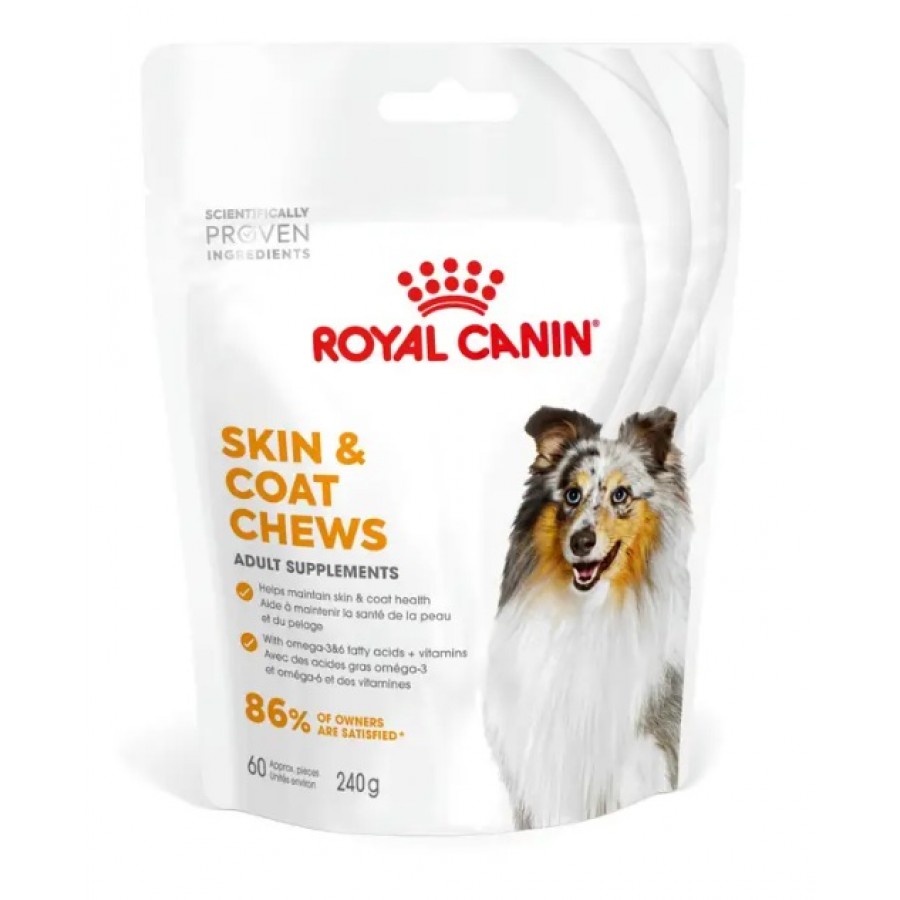 ROYAL CANIN SUPLEMENTO CAO ADULTO SKIN & COAT CHEWS - 240G ROYAL CANIN SUPLEMENTO CAO ADULTO SKIN & COAT CHEWS - 240G