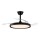 VENTOINHA DE TETO LED 3CCT COM PÁS RETRÁTEIS, POLARIS, 43 W, 4430 lm, PRETO, LÂMINAS Ø106 cm, TECTO Ø48,5 cm, ALTURA 32 - 42 cm