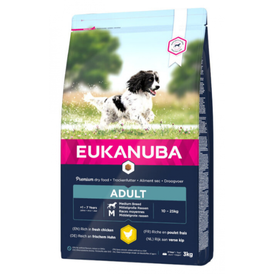 EUKANUBA CAO ADULTO RAÇAS MEDIAS 3 KG EUKANUBA CAO ADULTO RAÇAS MEDIAS 3 KG