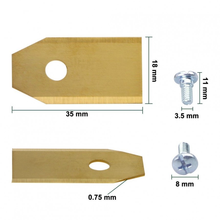 AUTO MOW KIT LAMINAS AUTOMOWER TITANIUM - 9 UNID. AUTO MOW KIT LAMINAS AUTOMOWER TITANIUM - 9 UNID.