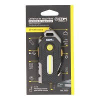 LANTERNA DE SEGURANÇA 6 EM 1 7W + 2,5W 400Lm 2 LEDS 300mAh