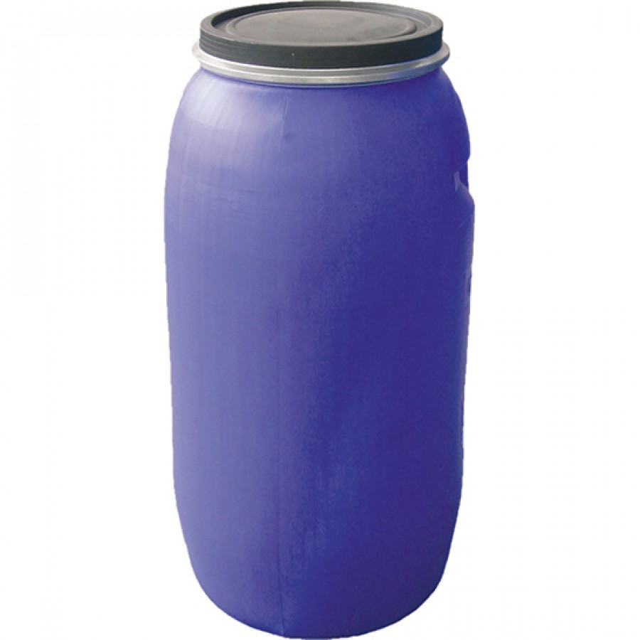 DEPOSITO PLASTICO 125 LITROS AZUL COM TAMPA E ANEL METALICO DEPOSITO PLASTICO 125 LITROS AZUL COM TAMPA E ANEL METALICO
