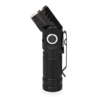LANTERNA MINI LED 8W 450lm CORPO EM ALUMÍNIO, CABEÇA ENDEREÇÁVEL. RECARREGÁVEL