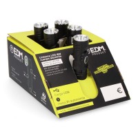 LANTERNA MINI LED 8W 450lm CORPO EM ALUMÍNIO, CABEÇA ENDEREÇÁVEL. RECARREGÁVEL
