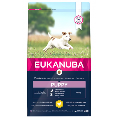 EUKANUBA PUPPY RAÇAS PEQUENAS  3 KG