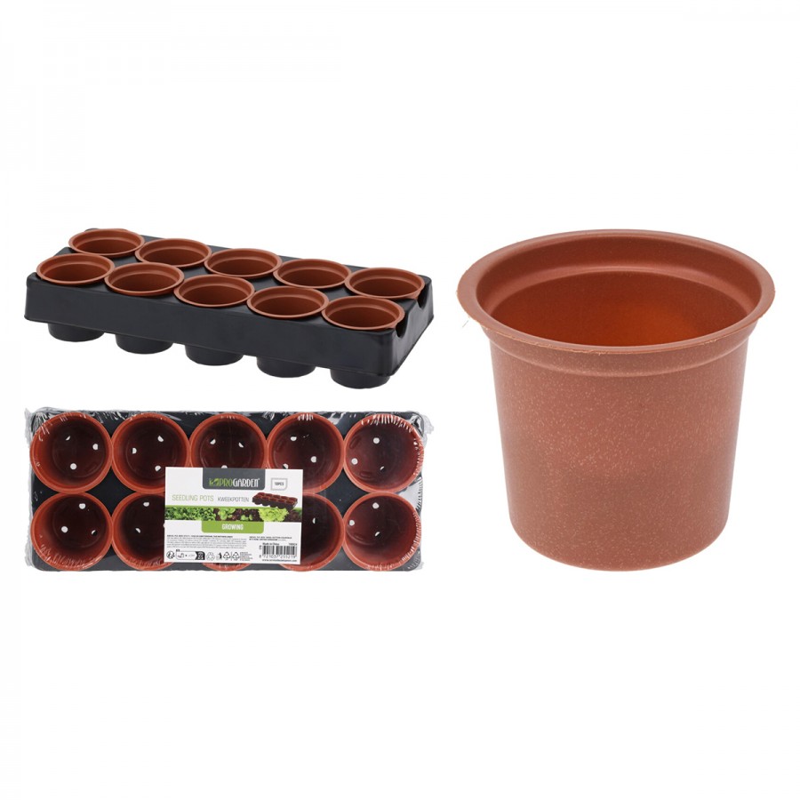 VASO REDONDO PLASTICO 28,5X11,8X5CM - PACK10 VASO REDONDO PLASTICO 28,5X11,8X5CM - PACK10