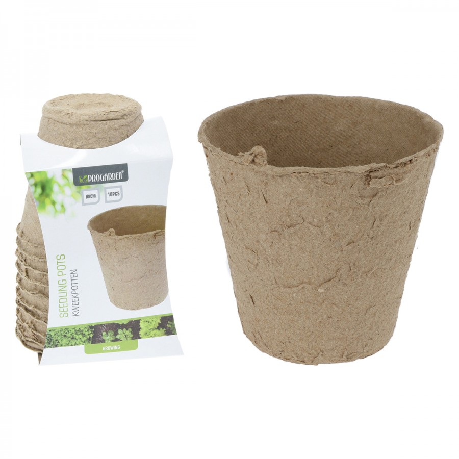VASO REDONDO DE PAPEL BIO DEGRADAVEL 8X8CM - PACK10 VASO REDONDO DE PAPEL BIO DEGRADAVEL 8X8CM - PACK10