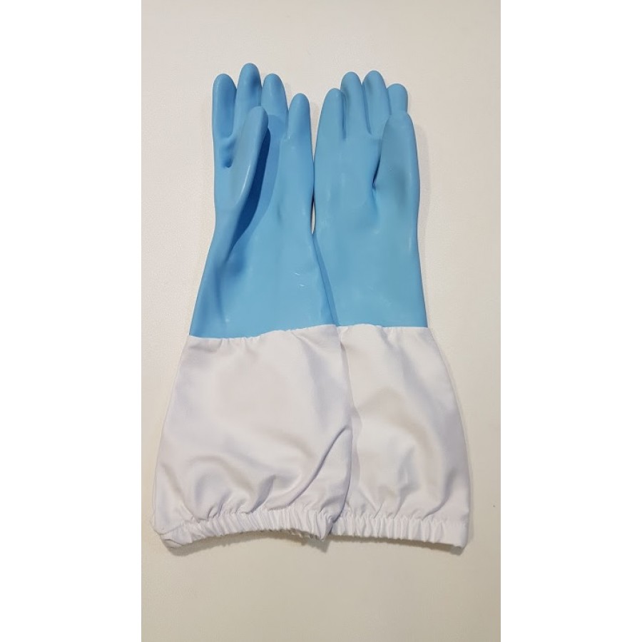 PAR LUVAS PROFISSIONAIS NITRILO AZUL
