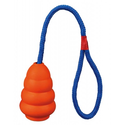 TRIXIE BONECO DE BORRACHA C/CORDA PEQ.