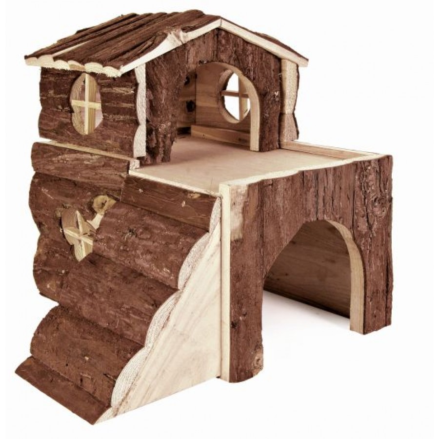 CASA BJORK EM MADEIRA NATURAL COM RAMPA PARA HAMSTERS CASA BJORK EM MADEIRA NATURAL COM RAMPA PARA HAMSTERS