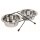 TRIXIE SUPORTE C/2 COMEDOUROS INOX 0.75 LT