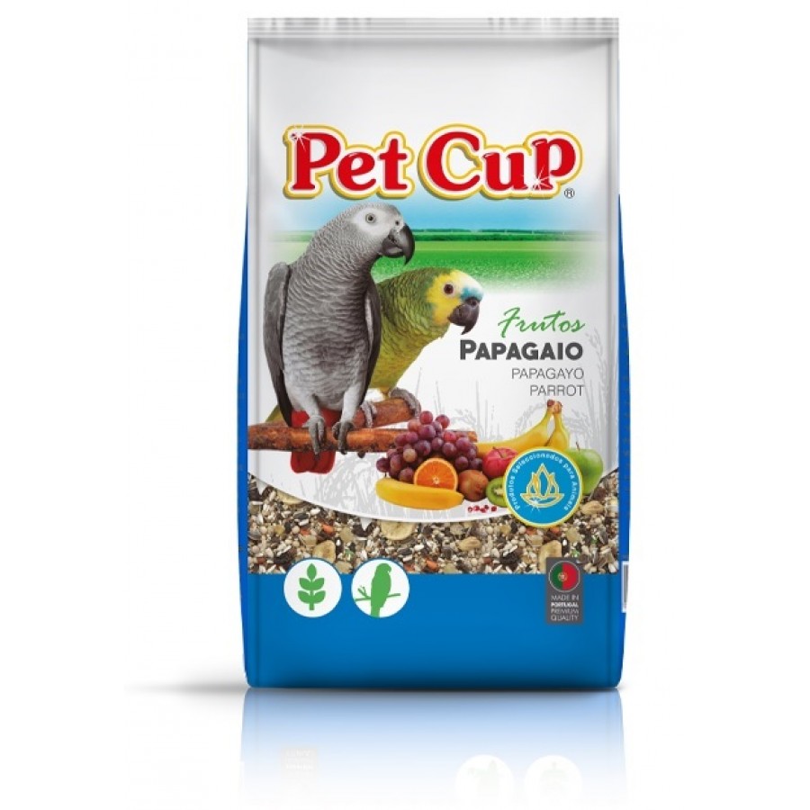 PETCUP MISTURA DE PAPAGAIOS C/FRUTOS - 3 KG
