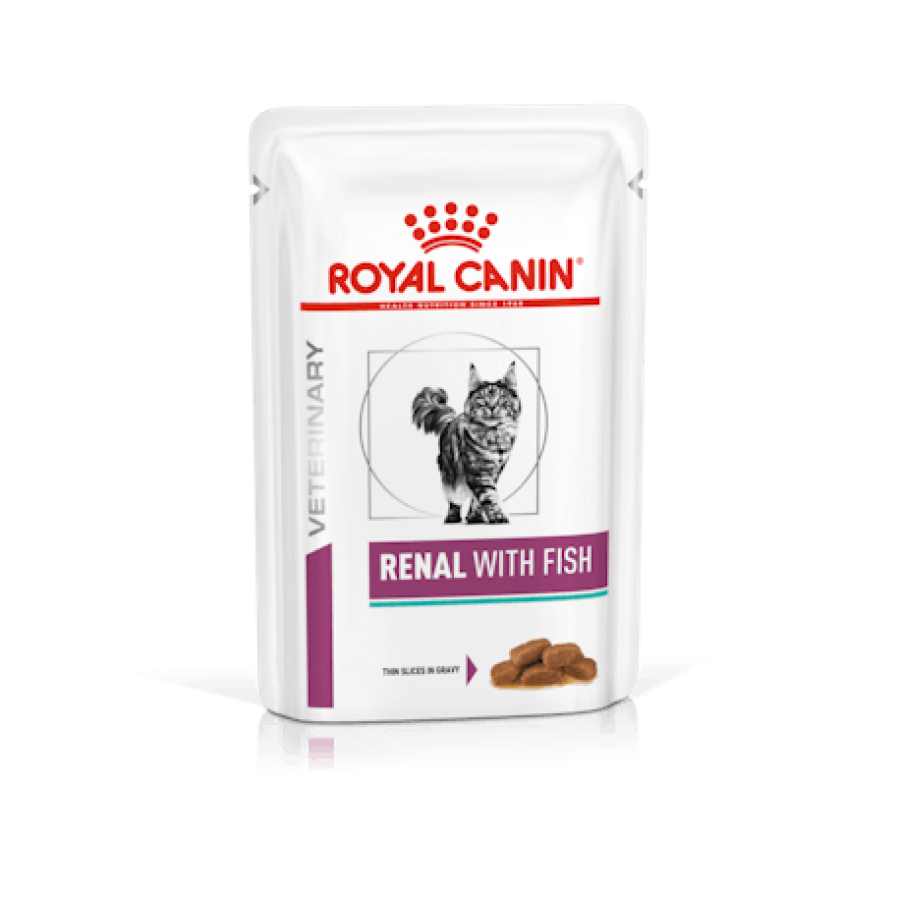 ROYAL CANIN VET  WET GATO RENAL PEIXE (12X85G)