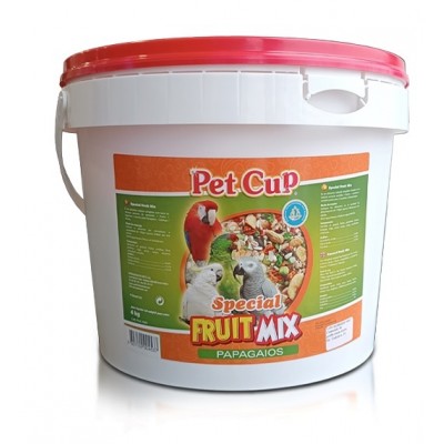 PETCUP MISTURA DE PAPAGAIOS ESPECIAL FRUIT MIX - 4 KG