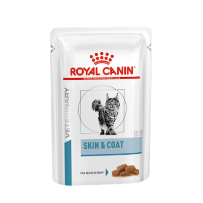 ROYAL CANIN VET  WET GATO SKIN & COAT (12X85G)