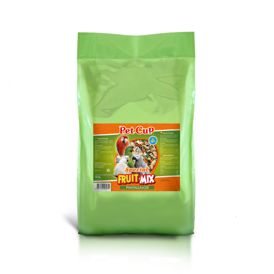 PETCUP MISTURA DE PAPAGAIOS ESPECIAL FRUIT MIX - 3 KG PETCUP MISTURA DE PAPAGAIOS ESPECIAL FRUIT MIX - 3 KG