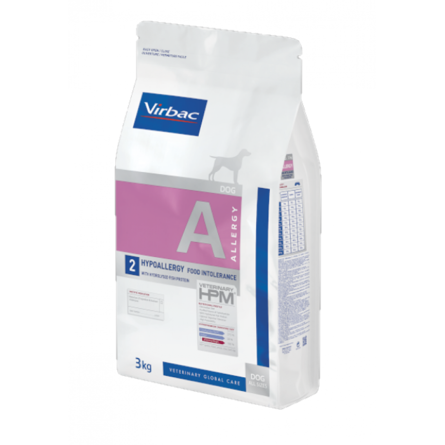 VIRBAC HPM A2 CAO HYPOALLERGY COM PROTEÍNA DE PEIXE - 3 KG VIRBAC HPM A2 CAO HYPOALLERGY COM PROTEÍNA DE PEIXE - 3 KG