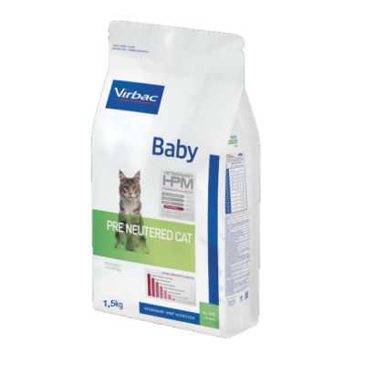 VIRBAC HPM GATO BABY PRE  NEUTERED - 1,5KG