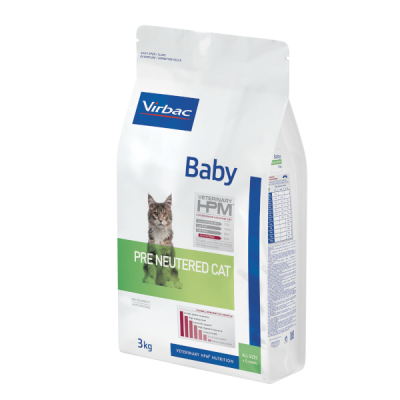 VIRBAC HPM GATO BABY PRE  NEUTERED - 3KG