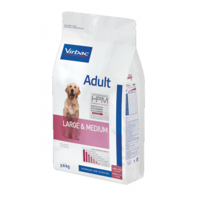 VIRBAC HPM CAO ADULTO LARGE & MEDIUM  - 16KG