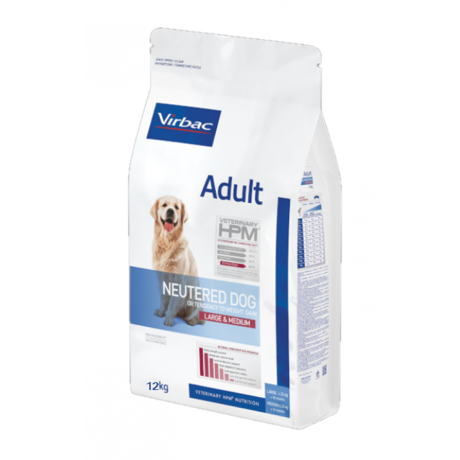 VIRBAC HPM CAO ADULTO NEUTERED LARGE & MEDIUM - 12KG VIRBAC HPM CAO ADULTO NEUTERED LARGE & MEDIUM - 12KG