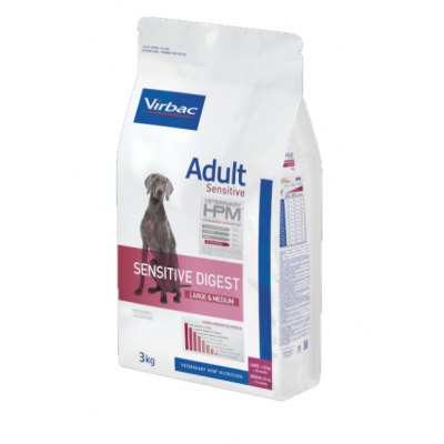 VIRBAC HPM CAO ADULTO LARGE & MEDIUM SENSITIVE DIGEST  - 3KG