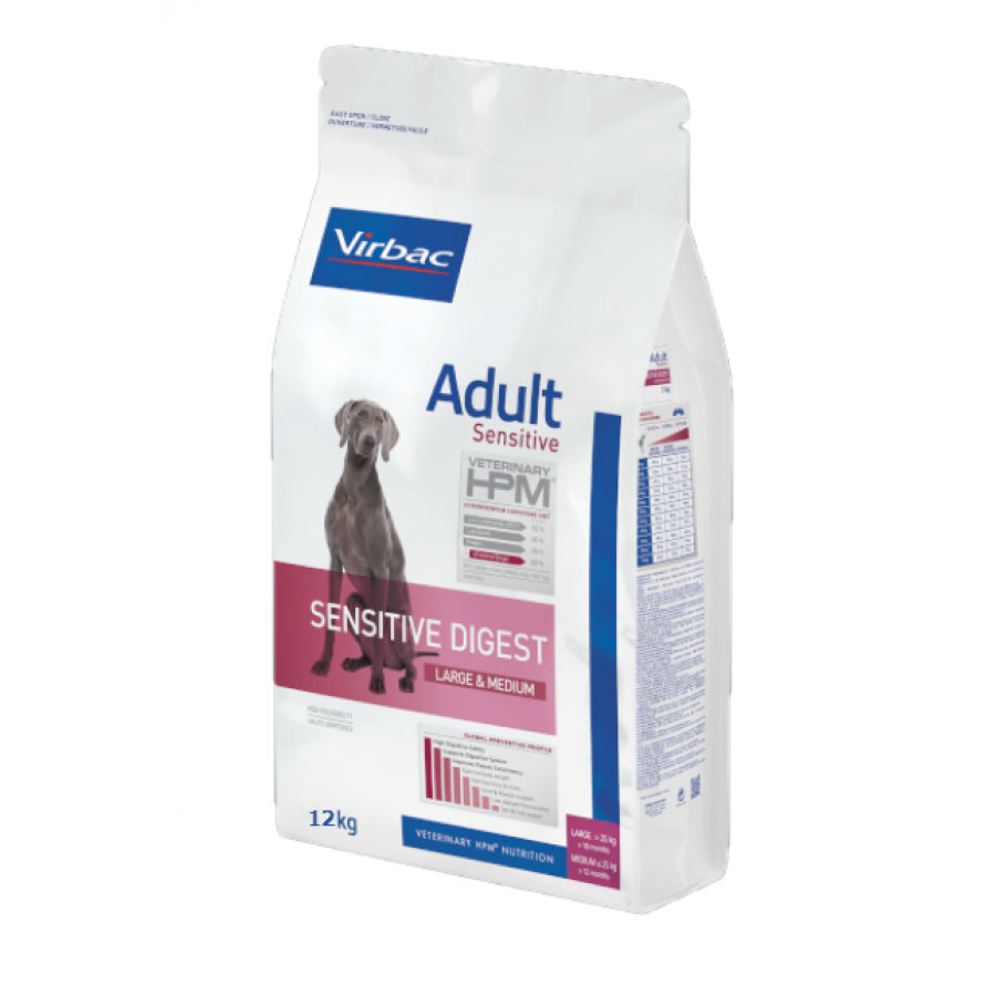 VIRBAC HPM CAO ADULTO LARGE & MEDIUM SENSITIVE DIGEST - 12KG VIRBAC HPM CAO ADULTO LARGE & MEDIUM SENSITIVE DIGEST - 12KG