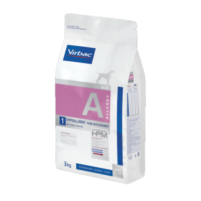 VIRBAC HPM A1 CAO HYPOALLERGY COM PROTEÍNA DE INSETOS- 3 KG