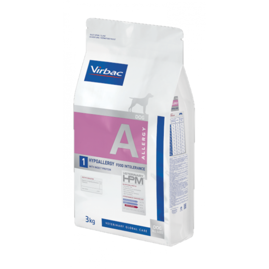 VIRBAC HPM A1 CAO HYPOALLERGY COM PROTEÍNA DE INSETOS- 3 KG VIRBAC HPM A1 CAO HYPOALLERGY COM PROTEÍNA DE INSETOS- 3 KG