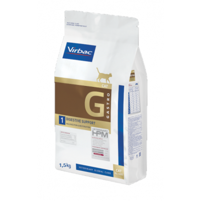 VIRBAC HPM G1 GATO DIGESTIVE SUPPORT - 1,5KG