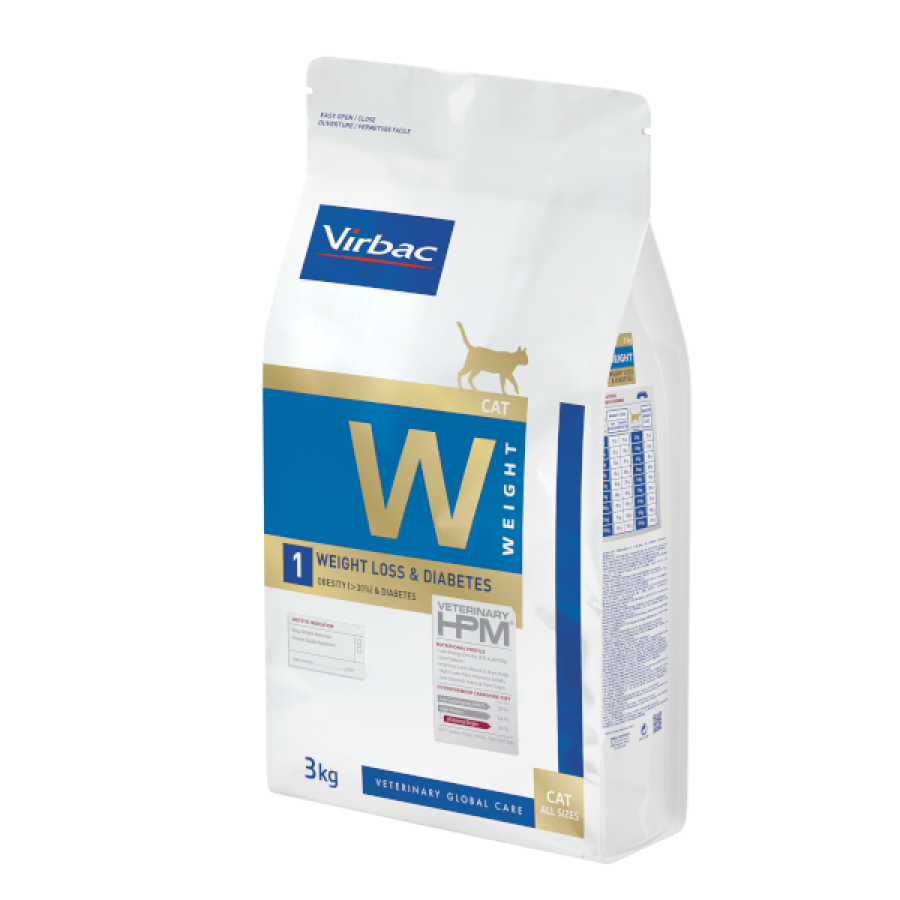 VIRBAC HPM W1 GATO WEIGHT LOSS & DIABETES - 3KG VIRBAC HPM W1 GATO WEIGHT LOSS & DIABETES - 3KG