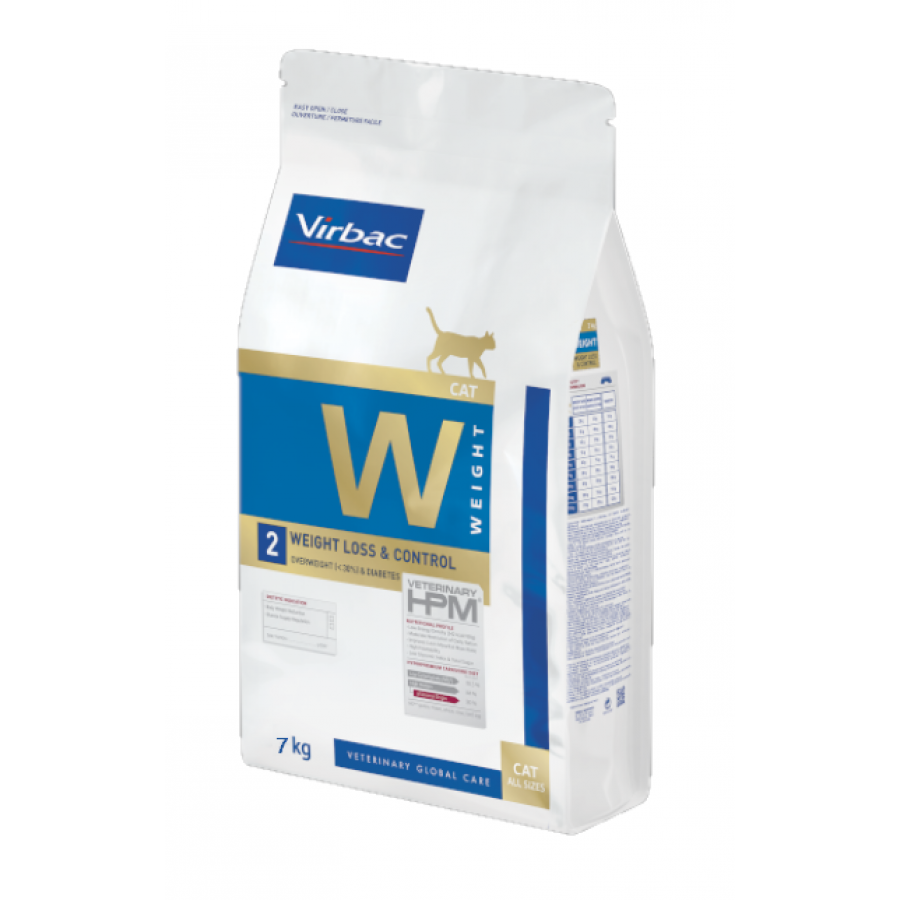 VIRBAC HPM W2 GATO  WEIGHT LOSS & CONTROL - 7KG
