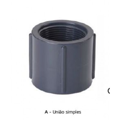 RAIN BIRD UNIAO SIMPLES PVC 1"