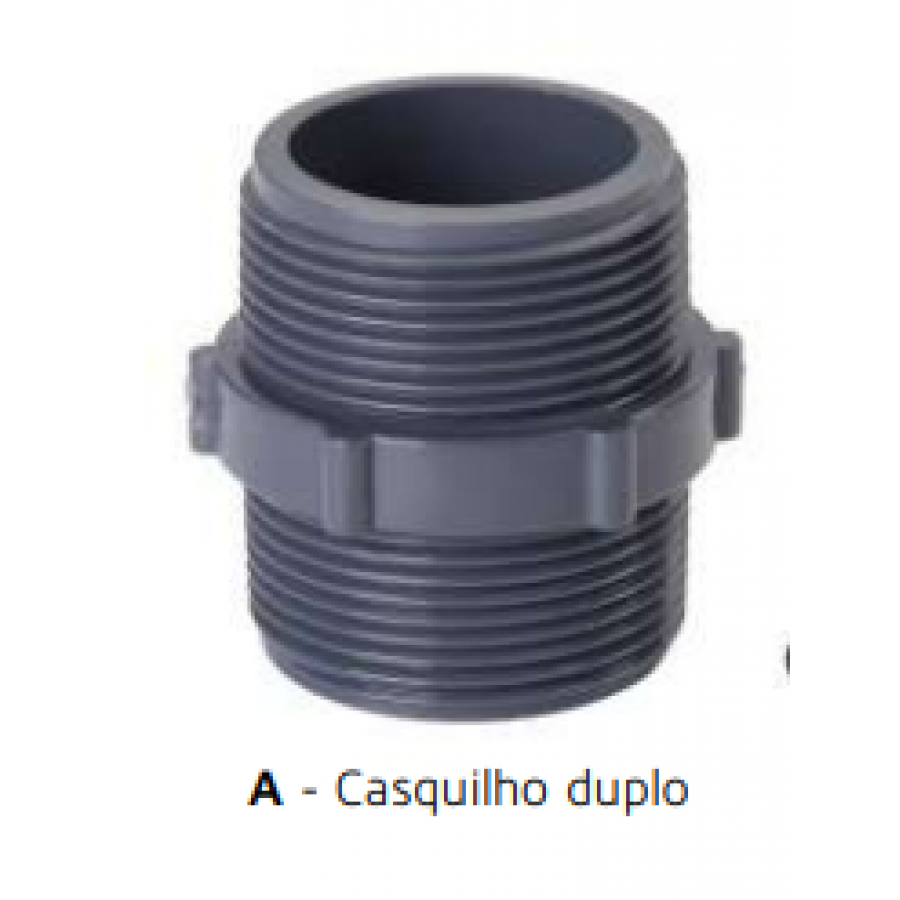 RAIN BIRD CASQUILHO DUPLO PVC 3/4" X 3/4" RAIN BIRD CASQUILHO DUPLO PVC 3/4" X 3/4"