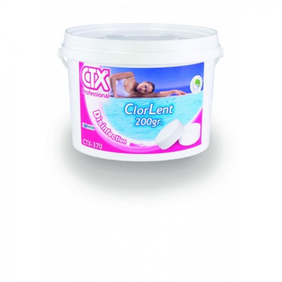 CTX CLORO LENTO TRICLORO 370 PASTILHAS - 5 KG CTX CLORO LENTO TRICLORO 370 PASTILHAS - 5 KG
