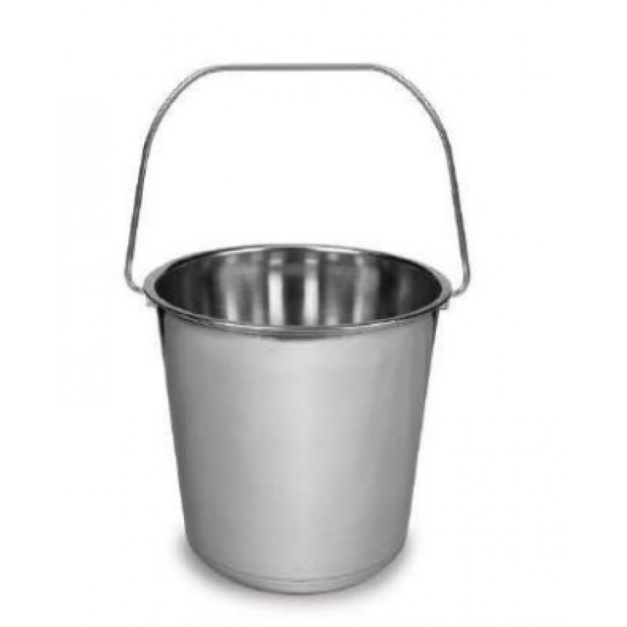 BALDE EM AÇO INOXIDÁVEL COM ASA 5,5L BALDE EM AÇO INOXIDÁVEL COM ASA 5,5L