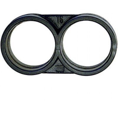 RAIN BIRD ARGOLA DUPLA PARA FIM DE LINHA P/TUBO 16MM